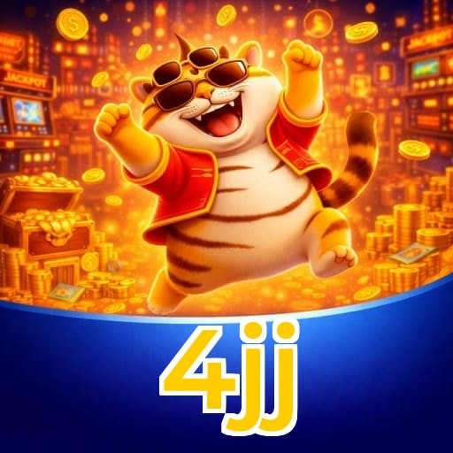 Plataforma 4jj mostrando interface moderna, jogos certificados e recursos de segurança licenciados